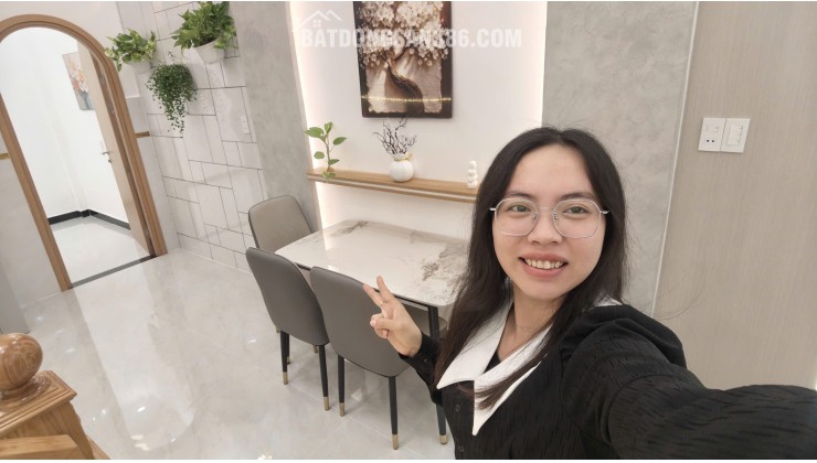 Nhà full nội thất ngay khu Gò Xoài, 48m2, 3PN có PN trệt, hẻm 4m thông tứ tung chỉ 5Đ nhỏ